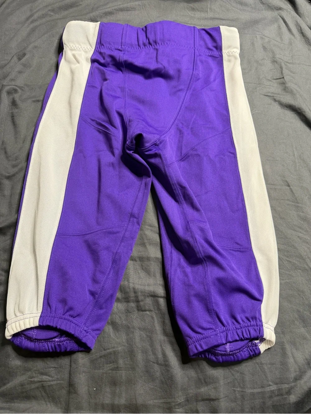 Nike Purple Football Shorts with White Side Stripe and Belt